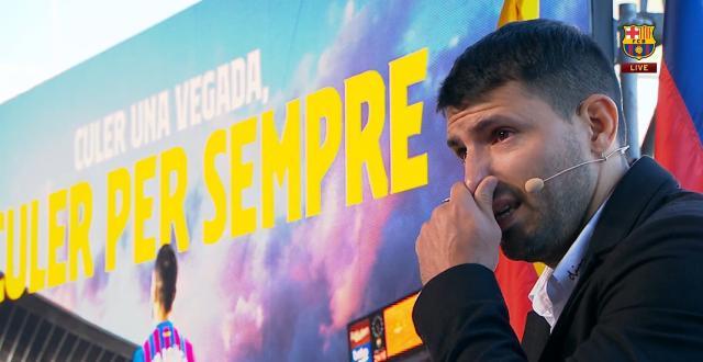 阿圭罗流泪宣布退役：我太想继续 但现实不再允许