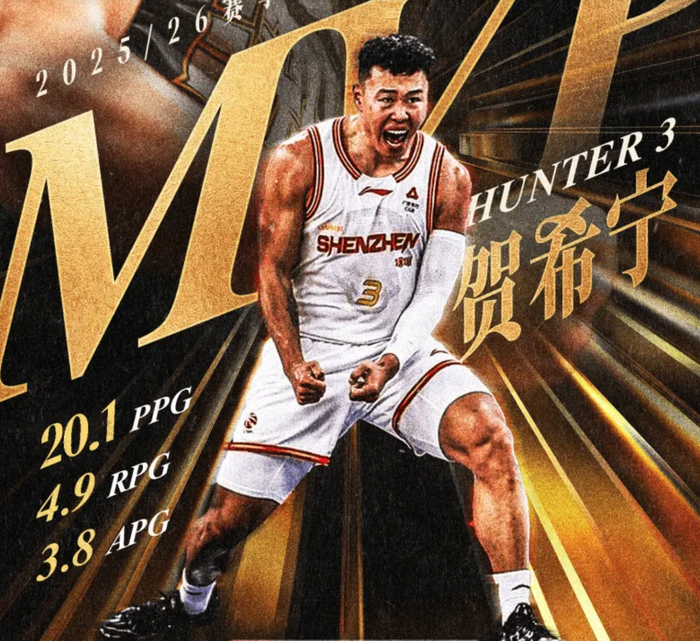 pg电子官网-收获CBA常规赛MVP，贺希宁感慨万千！|深圳队|cba联赛|篮板|大奖|球员_新浪体育_新浪新闻